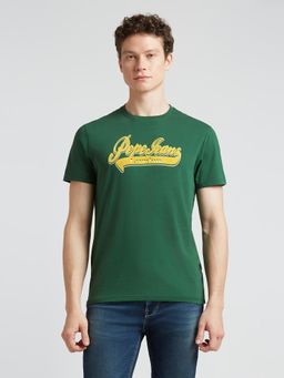 Pepe Jeans - Green Graphic Print Short Sleeves T-Shirt