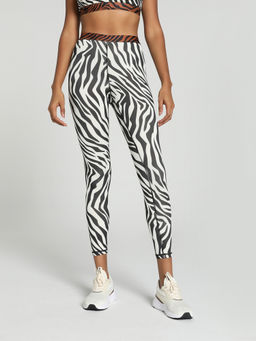 Puma - ANIMAL REMIX HW 7/8 Womens White Tights