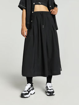 Puma - INFUSE Pleated Midi Womens Black Skirts