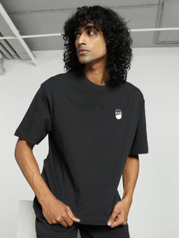 Puma - DOWNTOWN 180 Logo Unisex Black T-Shirt