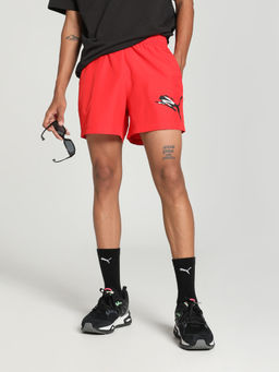 Puma - Essentials+ LOGO LAB Woven Mens Red Shorts