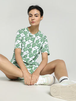 Puma - Essentials BLOSSOM Womens Green T-Shirt