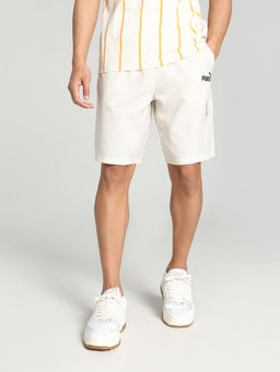 Puma - Essentials Woven Cargo Mens White Shorts