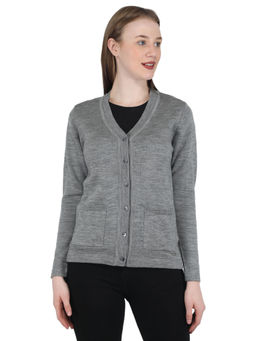 Monte Carlo - Grey Solid Cardigan