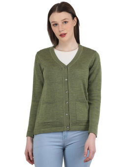 Monte Carlo - Green Solid Cardigan