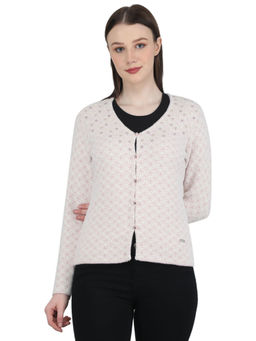 Monte Carlo - Pink Self Design Cardigan