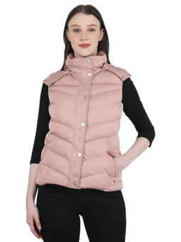 Monte Carlo - Pink Solid Jackets And Coats