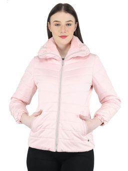 Monte Carlo - Pink Self Design Jackets And Coats