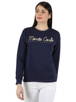 Monte Carlo - Blue Embroidered Sweatshirt
