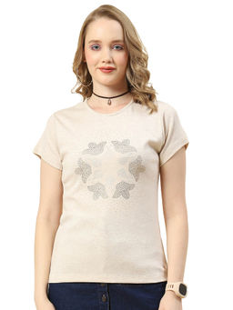 Monte Carlo - Beige Print Tops