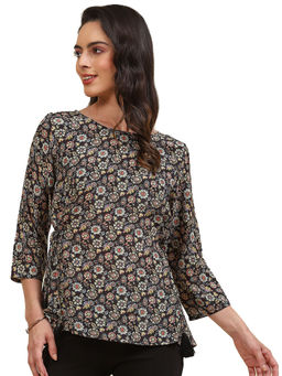 Monte Carlo - Black Print Tops