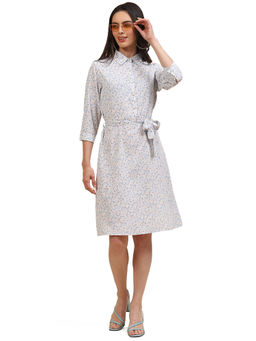 Monte Carlo - Blue Print Knee Length Dress (Set of 2)