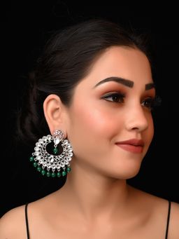 AG'S - Samiya Green Kundan Earrings