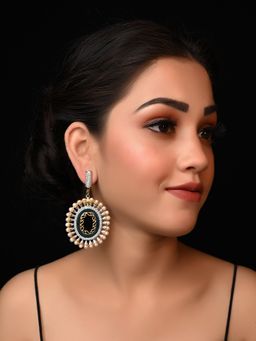 AG'S - Nikisha American Diamond Blue Earrings