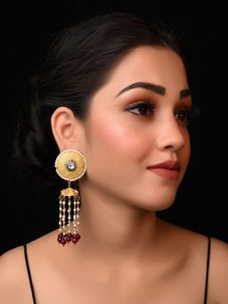 AG'S - Alvira Golden Matte Jhumkas