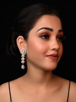 AG'S - Seerat Long Danglers In Citrine