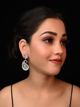 AG'S - Adhika Traditional Silver Earrings