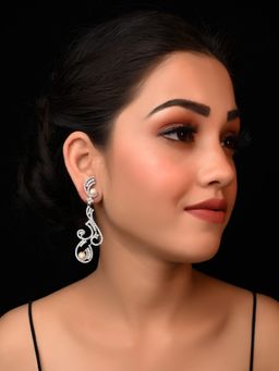 AG'S - Srisha Gold Plated American Diamond Earrings