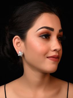 AG'S - Divyashri Geometric American Diamond Stud