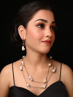 AG'S - Nishtha Mother Of Pearl Long Chain Set