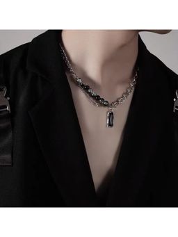 Salty Alpha - Black Vanta Pendant Necklace