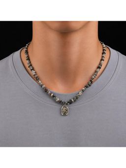 Salty Alpha - Multi-Colour Terra Mosaic Pendant Necklace