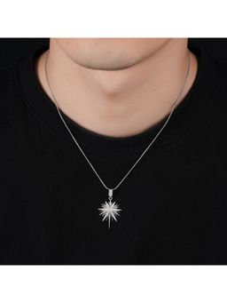 Salty Alpha - White Cryos Starburst Pendant Necklace