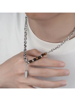 Salty Alpha - Black Titan Ember Dual Chain Necklace