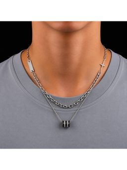 Salty Alpha - Silver Cipher Link Chain Necklace