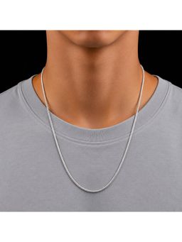 Salty Alpha - Silver Voss Square Snake Chain Necklace
