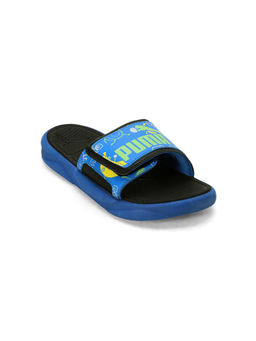 Puma - Royalcat Comfort Kid Sliders Blue & Black