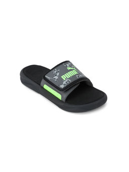 Puma - Royalcat Comfort Kid Sliders Grey & Black