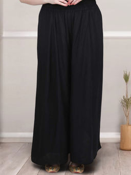 LASTINCH - Women Plus Size Black Skirt Palazzo