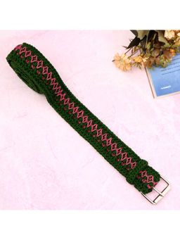 Magic Needles - Green Handmade Crochet Belts