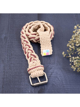 Magic Needles - Beige Handmade Crochet Belts