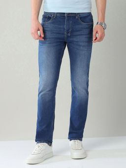 AD By Arvind - Blue Slim Fit Stonewash Jeans