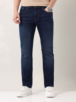 AD By Arvind - Blue Slim Fit Mid Rise Jeans