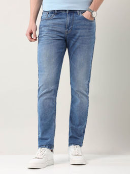 AD By Arvind - Blue Slim Fit Mid Rise Jeans