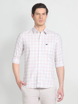 Arrow Sports - Tartan Check Slim Fit Shirt