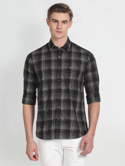 Arrow Sports - Manhattan Slim Fit Plaid Casual Shirt