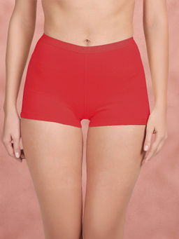 Shyaway - Women Red Solid Boyshots