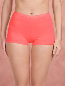 Shyaway - Women Peach Solid Boyshots