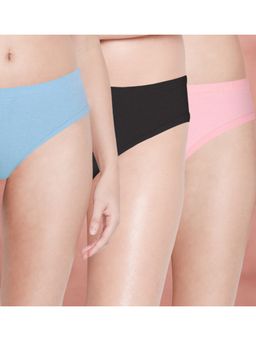 Shyaway - Women Multi-Color Solid Briefs (Pack of 3)