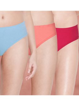 Shyaway - Women Multi-Color Solid Briefs (Pack of 3)