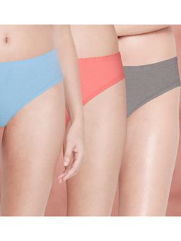 Shyaway - Women Multi-Color Solid Briefs (Pack of 3)