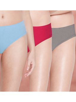 Shyaway - Women Multi-Color Solid Briefs (Pack of 3)