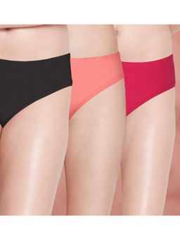 Shyaway - Women Multi-Color Solid Briefs (Pack of 3)