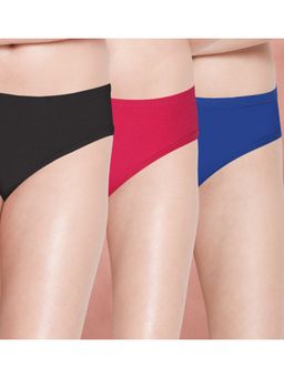 Shyaway - Women Multi-Color Solid Briefs (Pack of 3)