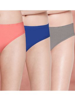 Shyaway - Women Multi-Color Solid Briefs (Pack of 3)
