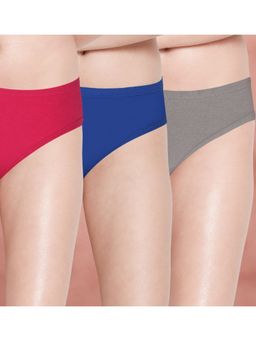 Shyaway - Women Multi-Color Solid Briefs (Pack of 3)